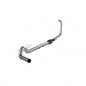 ~(95 lbs. 47X16X15)~ 2003-2007 F-250 350 6.0L EC CC T409 Stainless Steel 5 Turbo Back Single Side Exit  - No Muffler