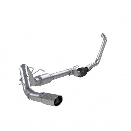 ~(78 lbs. 47X16X15)~ 2003-2007 Ford F-350/450/550 6.0L Cab and Chassis Aluminized Steel 4in Turbo Back Single Side Exit