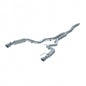 ~(65 lbs. 47X16X15)~ 2015-2018 Ford Mustang 2.3 EcoBoost - except convertible T409 Stainless Steel 3in Cat Back Dual Split Rear with 4.5in Tips (Street Version)