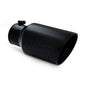 ~(5 lbs. 15X7X7)~  Universal Black Coated Tip 6in OD Dual Wall Angled 4in inlet 12in length