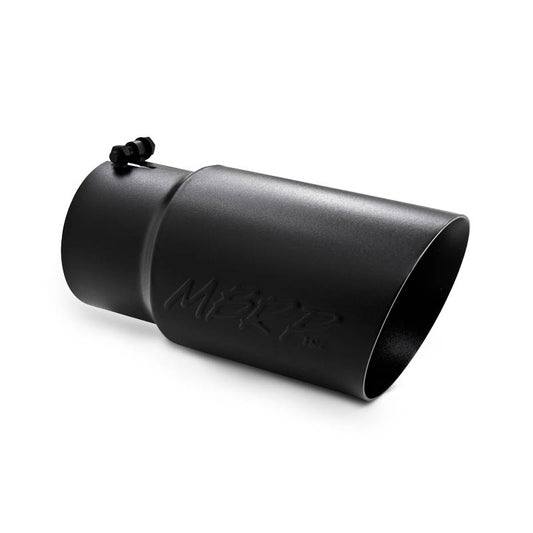 ~(5 lbs. 15X7X7)~  Universal Black Coated Tip 6in OD Dual Wall Angled 5in inlet 12in length