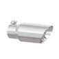 ~(2.2 lbs. 15X7X7)~  Universal T304 Stainless Steel Tip 4in OD  Dual Wall Angled  3in  inlet 10in length