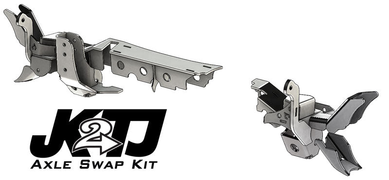 Artec 1993-2006 Jeep TJ LJ ZJ XJ        JK2TJ Front Axle Swap Kit: Dana 30 LCA brackets with Standard Hole TJ3022
