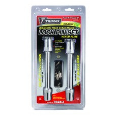 ~(1.8 lbs. 12X6X1)~ TRIMAX PREMIUM  RAZOR RP Adjustable Hitch Keyed Alike Lock Set