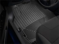 ~(9.5 lbs. 34X21X1)~ Black Front Rubber Mats Ford Taurus 2010 - 2014