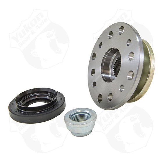 Yukon yoke for Toyota V6 rear with 29 spline pinion  w pinion seal and pinion nut  Triple drilled flange with 60mm x 60mm   66mm x 66mm   and 56mm x 64mm bolt patterns.