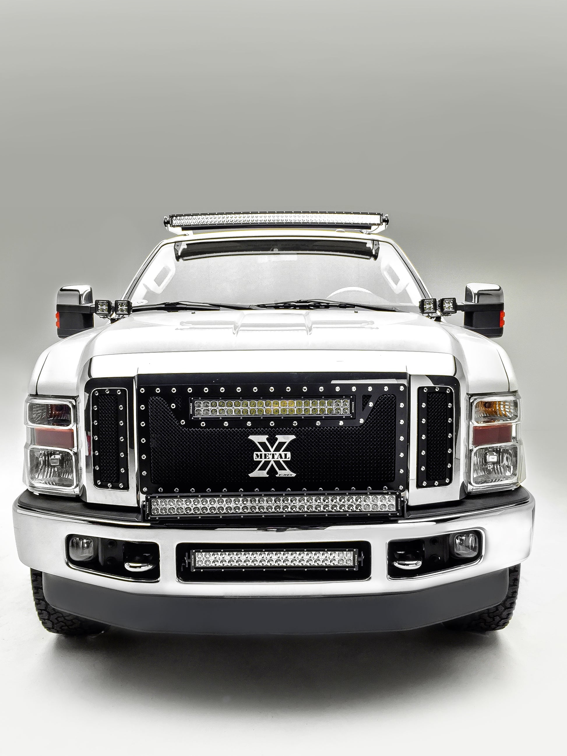 ***Discontinued***2008-2010 FORD F250 350: Front Bumper Center Opening LED Light Bar Mount KIT with 20 IN Inch Led Light Bar (Includes Universal Wiring Harness)