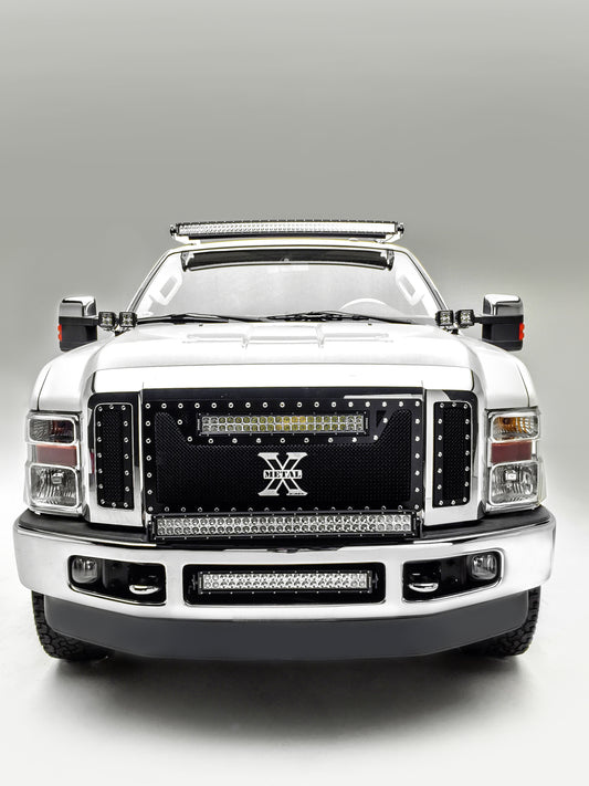 ***Discontinued***2008-2010 FORD F250 350: Front Bumper Center Opening LED Light Bar Mount KIT with 20 IN Inch Led Light Bar (Includes Universal Wiring Harness)
