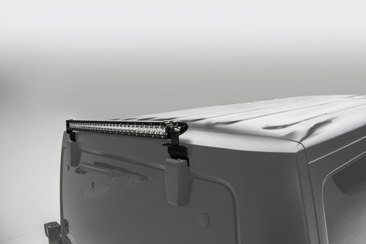 ~(3 lbs. 12X7X7)~ 2007-2017 JEEP WRANGLER JK : Rear Window Hinges Hard Top Models Bolt-On Brackets Only. Accepts 30in Single Row Slim Line Led Light.